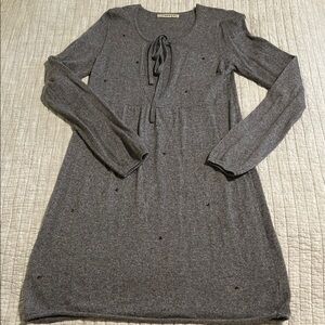 🔥🔥VELVET cashmere Chic Long-Sleeve Gray Tunic